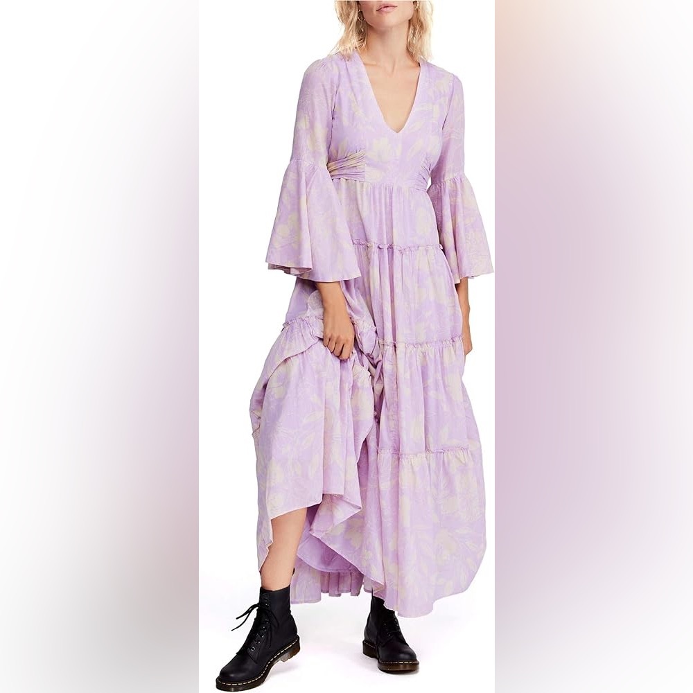 Floral Lavender Dress Free People